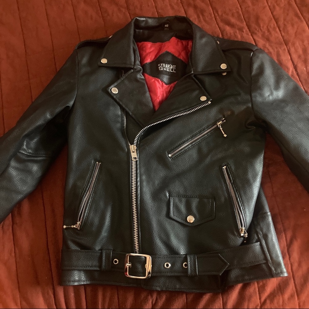 Straight To Hell Vegan Leather Jacket
